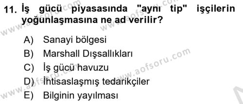 Yönetimde Güncel Yaklaşımlar Dersi 2022 - 2023 Yılı (Final) Dönem Sonu Sınavı 11. Soru