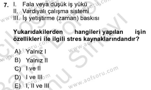 Yönetimde Güncel Yaklaşımlar Dersi 2022 - 2023 Yılı (Final) Dönem Sonu Sınavı 7. Soru