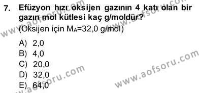 Genel Kimya 2 Dersi 2013 - 2014 Yılı (Vize) Ara Sınavı 7. Soru