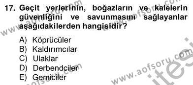 Türkiye´nin Kültürel Mirası 2 Dersi 2012 - 2013 Yılı (Vize) Ara Sınavı 17. Soru