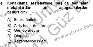 Turistik Alanlarda Mekan Tasarımı Dersi 2013 - 2014 Yılı (Final) Dönem Sonu Sınavı 4. Soru