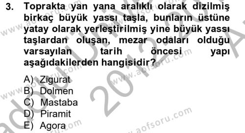 Görsel Kültür Dersi 2012 - 2013 Yılı (Vize) Ara Sınavı 3. Soru