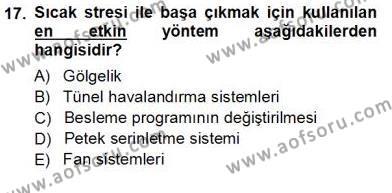 Temel Zootekni Dersi 2012 - 2013 Yılı (Vize) Ara Sınavı 17. Soru