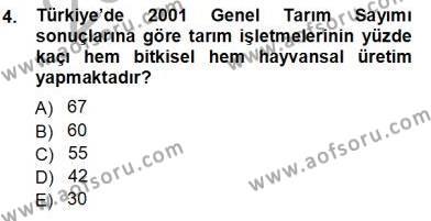 Temel Zootekni Dersi 2012 - 2013 Yılı (Vize) Ara Sınavı 4. Soru