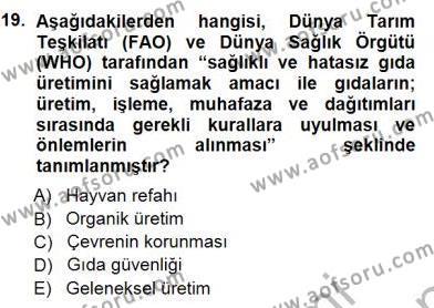 Temel Zootekni Dersi 2012 - 2013 Yılı (Final) Dönem Sonu Sınavı 19. Soru
