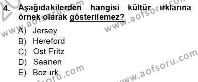 Temel Zootekni Dersi 2012 - 2013 Yılı (Final) Dönem Sonu Sınavı 4. Soru