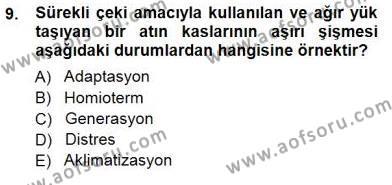 Temel Zootekni Dersi 2012 - 2013 Yılı (Final) Dönem Sonu Sınavı 9. Soru