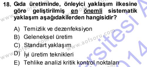 Temel Zootekni Dersi 2013 - 2014 Yılı (Final) Dönem Sonu Sınavı 18. Soru