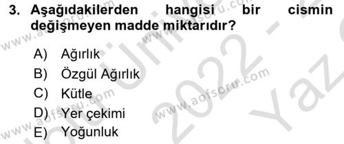 Veteriner Laboratuvar Teknikleri ve Prensipleri Dersi 2022 - 2023 Yılı Yaz Okulu Sınavı 3. Soru