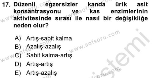 Veteriner Laboratuvar Teknikleri ve Prensipleri Dersi 2023 - 2024 Yılı (Final) Dönem Sonu Sınavı 17. Soru