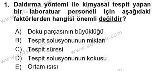 Temel Veteriner Histoloji ve Embriyoloji Dersi 2021 - 2022 Yılı Yaz Okulu Sınavı 1. Soru