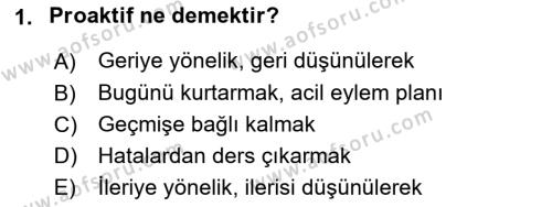 Temel Sürü Sağlığı Yönetimi Dersi 2023 - 2024 Yılı Yaz Okulu Sınavı 1. Soru