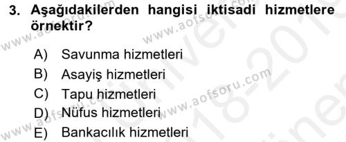 Hayvancılık Ekonomisi Dersi 2018 - 2019 Yılı (Final) Dönem Sonu Sınavı 3. Soru