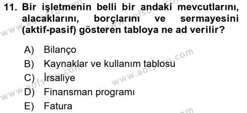 Hayvancılık Ekonomisi Dersi 2023 - 2024 Yılı (Final) Dönem Sonu Sınavı 11. Soru