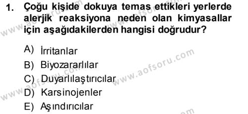 Temel Veteriner Patoloji Dersi 2013 - 2014 Yılı (Final) Dönem Sonu Sınavı 1. Soru