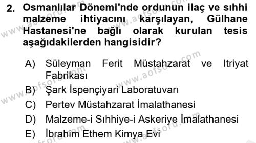 Temel İlaç Bilgisi Ve Akılcı İlaç Kullanımı Dersi 2017 - 2018 Yılı (Vize) Ara Sınavı 2. Soru