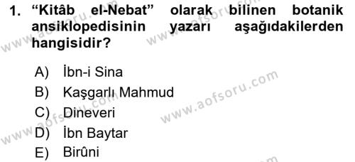 Temel İlaç Bilgisi Ve Akılcı İlaç Kullanımı Dersi 2018 - 2019 Yılı (Final) Dönem Sonu Sınavı 1. Soru