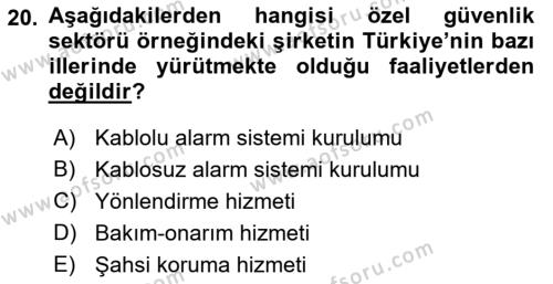 Çağdaş Lojistik Uygulamaları Dersi 2022 - 2023 Yılı Yaz Okulu Sınavı 20. Soru