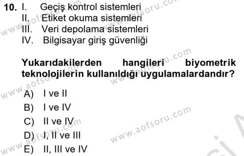 Uluslararası Lojistik Dersi 2023 - 2024 Yılı (Final) Dönem Sonu Sınavı 10. Soru