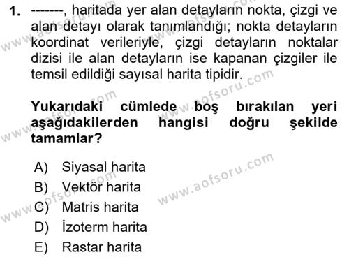 Lojistikte Teknoloji Kullanımı Dersi 2018 - 2019 Yılı Yaz Okulu Sınavı 1. Soru