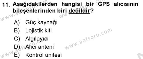 Lojistikte Teknoloji Kullanımı Dersi 2020 - 2021 Yılı Yaz Okulu Sınavı 11. Soru