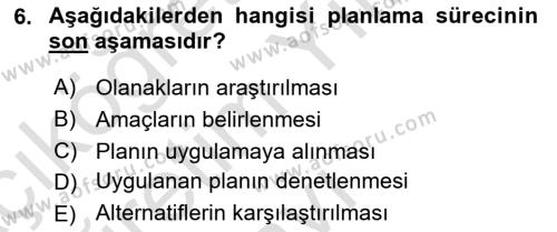 Lojistik Maliyetleri Ve Raporlama Dersi 2022 - 2023 Yılı Yaz Okulu Sınavı 6. Soru