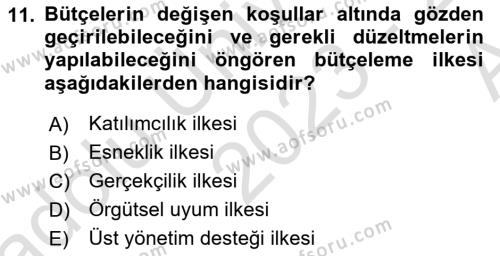 Lojistik Maliyetleri Ve Raporlama Dersi 2023 - 2024 Yılı (Vize) Ara Sınavı 11. Soru