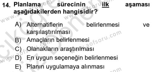 Lojistik Maliyetleri Ve Raporlama Dersi 2023 - 2024 Yılı (Vize) Ara Sınavı 14. Soru