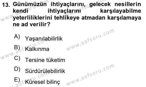 Lojistik Maliyetleri Ve Raporlama Dersi 2023 - 2024 Yılı Yaz Okulu Sınavı 13. Soru