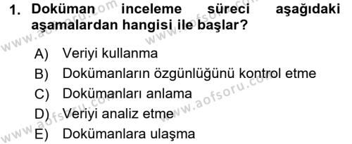 Marka İletişiminde Analiz ve Araştırma 2 Dersi 2016 - 2017 Yılı (Vize) Ara Sınavı 1. Soru