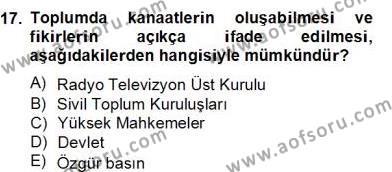 Haber Toplama Teknikleri Dersi 2013 - 2014 Yılı (Final) Dönem Sonu Sınavı 17. Soru