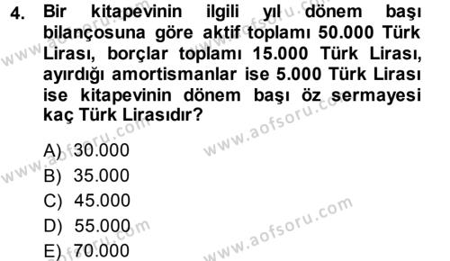 Türk Vergi Sistemi Dersi 2013 - 2014 Yılı (Vize) Ara Sınavı 4. Soru