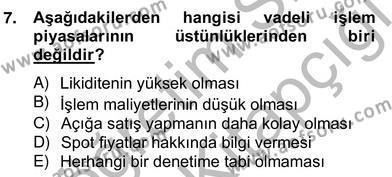 Türev Araçlar Dersi 2012 - 2013 Yılı (Vize) Ara Sınavı 7. Soru