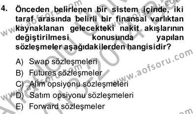 Türev Araçlar Dersi 2013 - 2014 Yılı (Vize) Ara Sınavı 4. Soru
