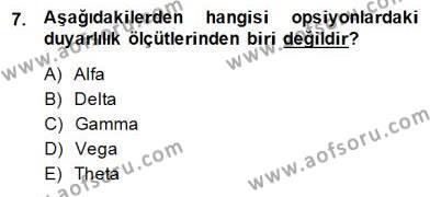 Türev Araçlar Dersi 2014 - 2015 Yılı (Final) Dönem Sonu Sınavı 7. Soru