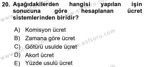 Ön Muhasebe Yazılımları Ve Kullanımı Dersi 2017 - 2018 Yılı (Final) Dönem Sonu Sınavı 20. Soru