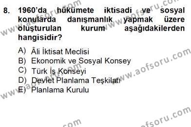 İnşaat ve Gayrimenkul Muhasebesi Dersi 2012 - 2013 Yılı (Final) Dönem Sonu Sınavı 16. Soru