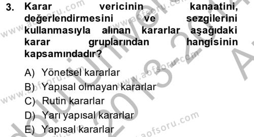 Muhasebede Bilgi Yönetimi Dersi 2013 - 2014 Yılı (Vize) Ara Sınavı 3. Soru