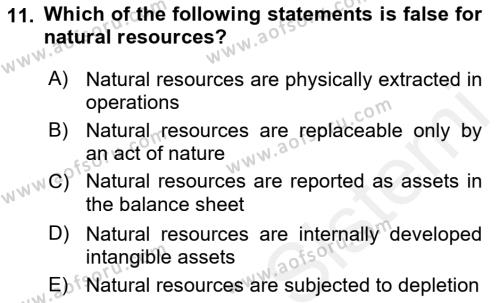 Accounting 2 Dersi 2018 - 2019 Yılı (Vize) Ara Sınavı 11. Soru