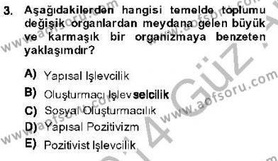 Kriminoloji Dersi 2013 - 2014 Yılı (Vize) Ara Sınavı 3. Soru