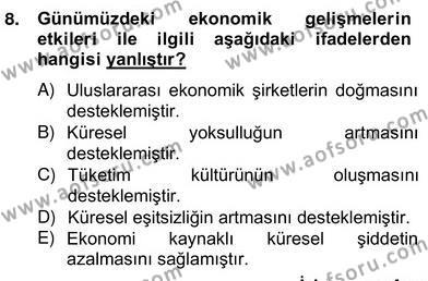 Okulöncesi Dönemde Değerler Eğitimi Dersi 2012 - 2013 Yılı (Vize) Ara Sınavı 8. Soru