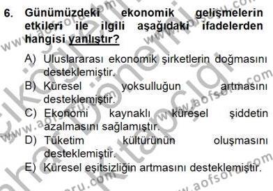 Okulöncesi Dönemde Değerler Eğitimi Dersi 2014 - 2015 Yılı (Vize) Ara Sınavı 6. Soru