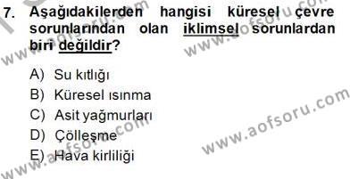 Okulöncesi Dönemde Değerler Eğitimi Dersi 2014 - 2015 Yılı (Vize) Ara Sınavı 7. Soru