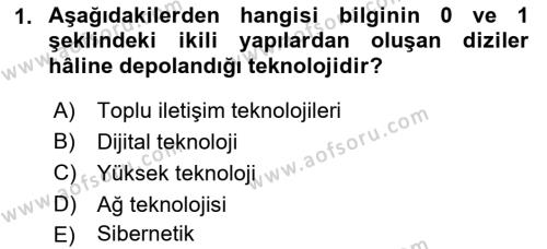 E-Perakendecilik Dersi 2022 - 2023 Yılı Yaz Okulu Sınavı 1. Soru