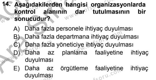Perakende Yönetimi Dersi 2012 - 2013 Yılı (Vize) Ara Sınavı 14. Soru