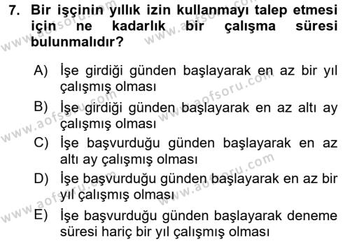 Perakende Yönetimi Dersi 2018 - 2019 Yılı (Final) Dönem Sonu Sınavı 7. Soru