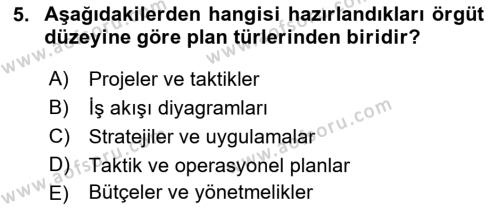 Perakende Yönetimi Dersi 2019 - 2020 Yılı (Vize) Ara Sınavı 5. Soru