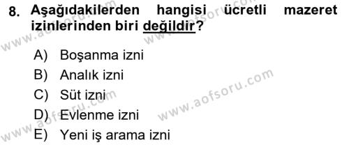 Perakende Yönetimi Dersi 2019 - 2020 Yılı (Final) Dönem Sonu Sınavı 8. Soru