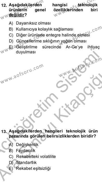 Perakendecilikte Ürün Yönetimi Dersi 2013 - 2014 Yılı (Vize) Ara Sınavı 14. Soru