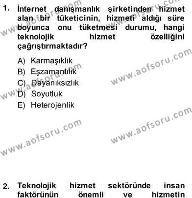 Perakendecilikte Ürün Yönetimi Dersi 2013 - 2014 Yılı (Vize) Ara Sınavı 8. Soru
